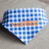 Touchdog 'Bad-to-the-Bone' Plaid Patterned Fashionable Velcro Bandana