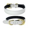 Genuine Leather Dog Collar; Wide Dog Collar; Soft Padded Breathable Adjustable Tactical Waterproof Pet Collar